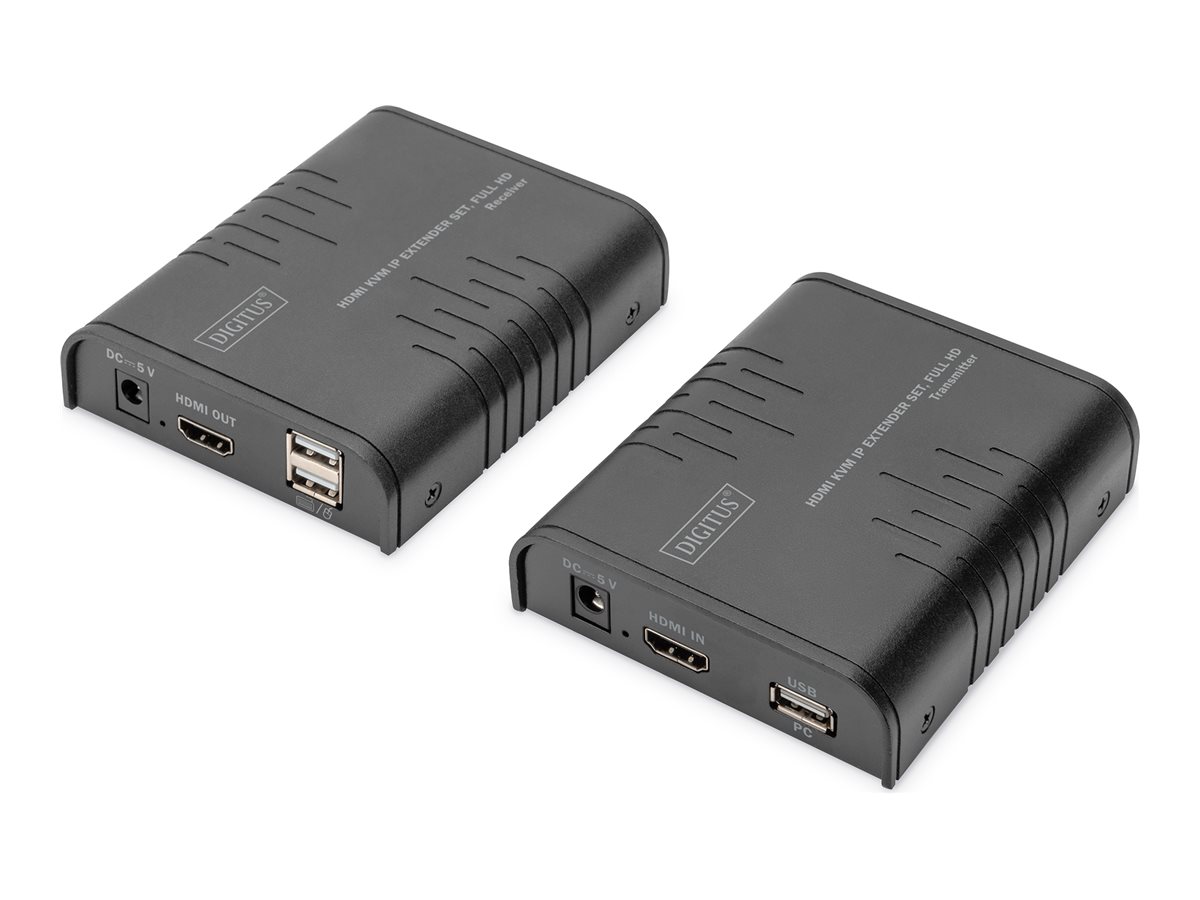 DIGITUS HDMI KVM IP Extender Set Full HD