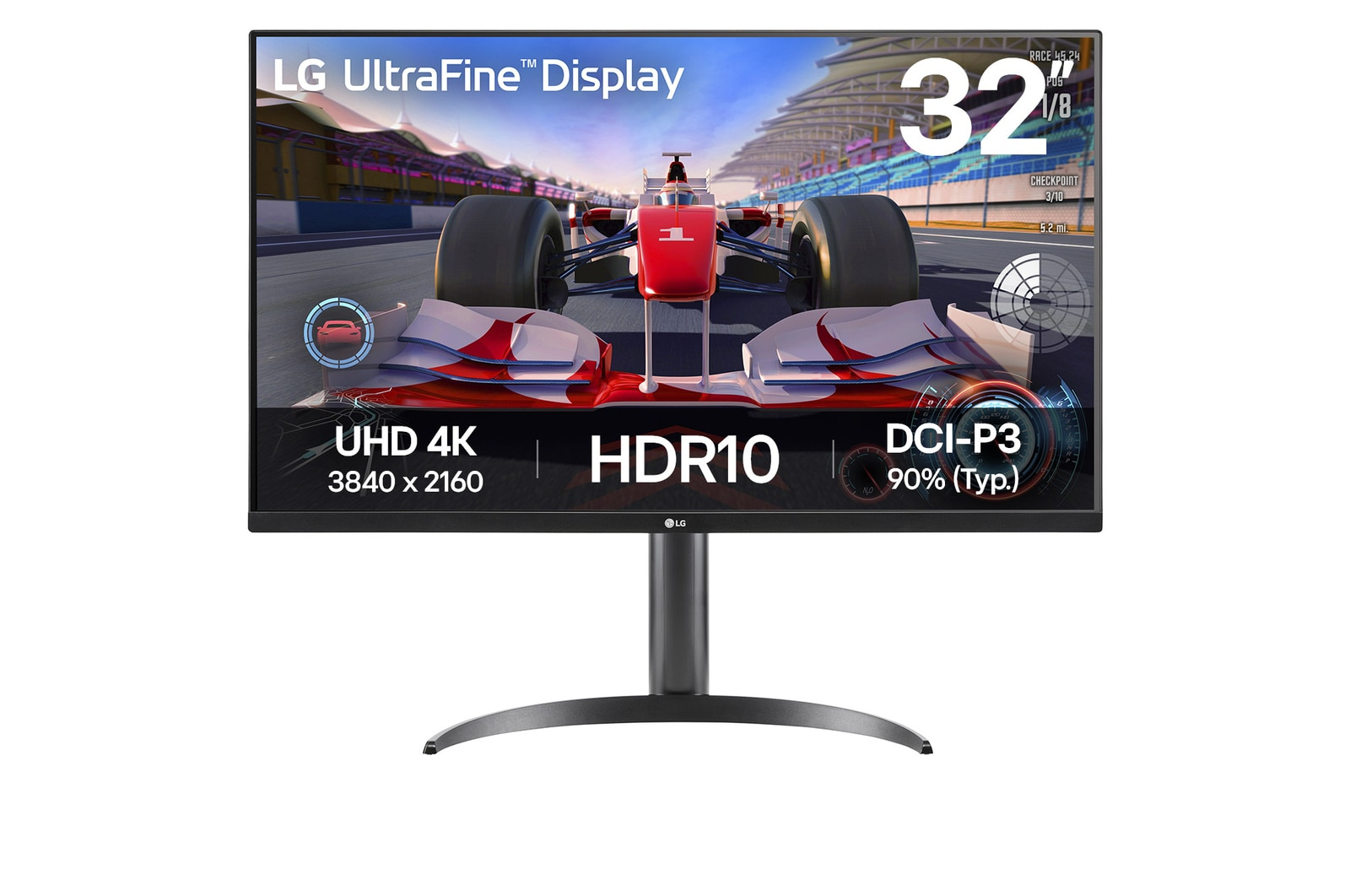 LG Monitor Ultrafine 32UR550K-B 32UR550KB, Ansicht 2