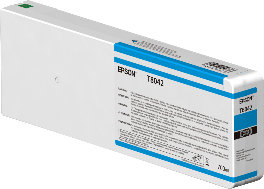 Epson T8042 - 700 ml - Cyan - original - Tintenpatrone, Ansicht 2