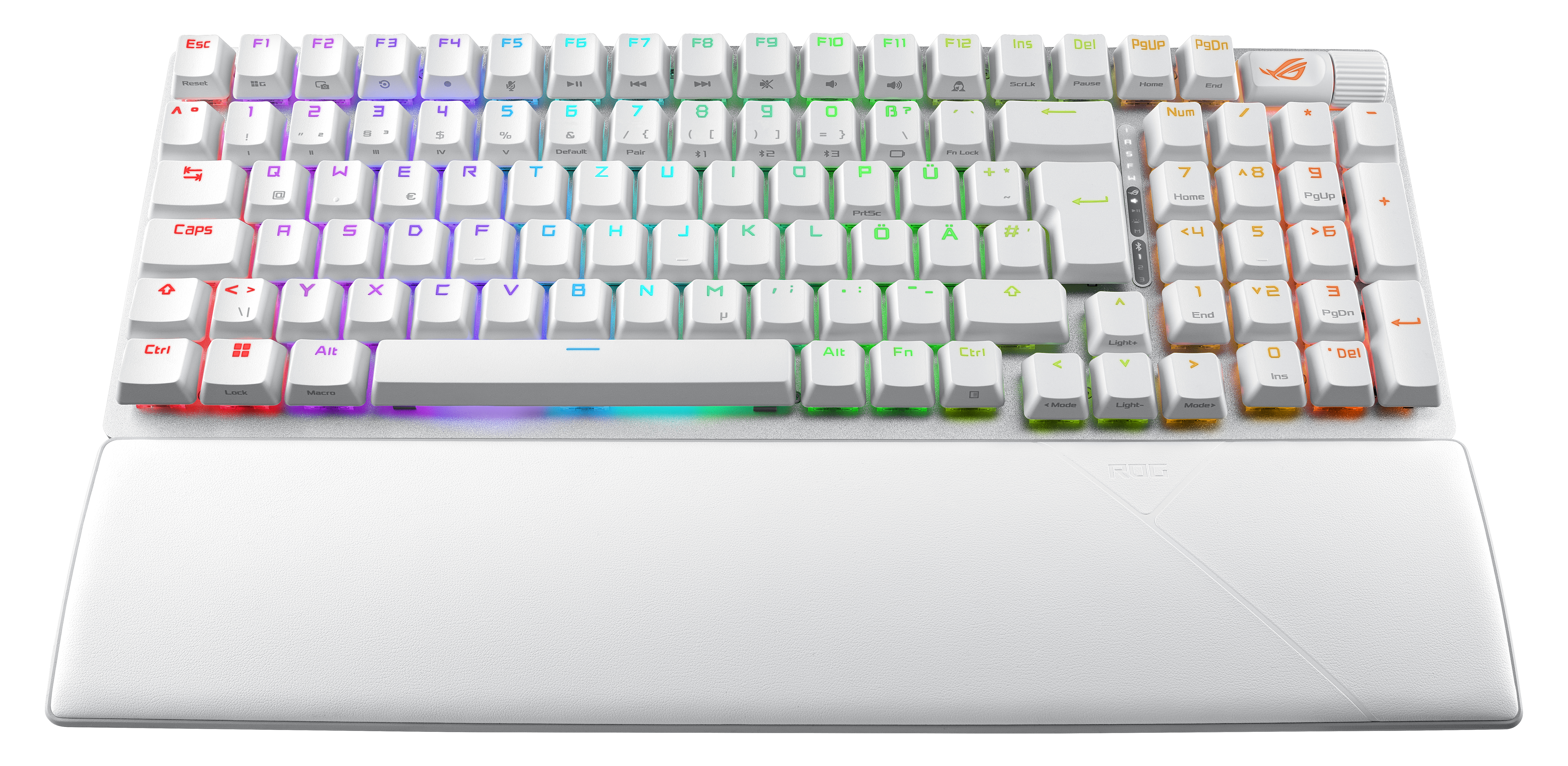ASUS ROG Strix Scope II 96 - Tastatur - 96% - backlit - kabellos - USB, 2.4 GHz, Bluetooth 5.1  - TL: Deutsch, QWERTZ, Ansicht 3