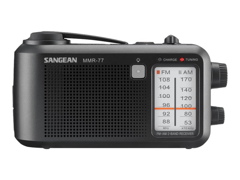 Sangean Electronics MMR-77 Outdoorradio MW UKW Handkurbel spritzwassergeschützt, Ansicht 3