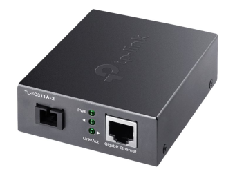 TP-LINK TL-FC311A-2 - V1 - Medienkonverter - 1GbE - 1000Base-T WDM 1000Base-SC - RJ-45  SC Single-Modus - bis zu 2 km - 1310 (TX)