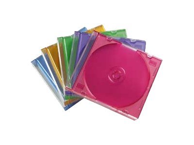 Hama Slim Jewel Case für Speicher-CD - Kapazität: 1 CD - durchsichtig blau, durchsichtig grün... (Packung mit 25), Ansicht 2