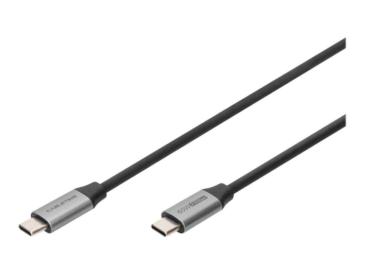 DIGITUS USB-C - USB-C Anschlusskabel, USB 3.2 Gen1, 4K / 60 Hz, 1m