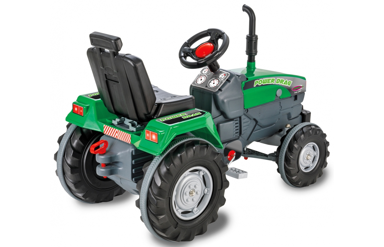 JAMARA Trettraktor Power Drag grün - 3 Jahr(e) - 4 Rad/Räder - Schwarz - Grün - Grau, Ansicht 4