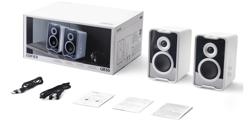 Edifier QR30 Desktoplautsprecher Weiss Bluetooth RGB retail - Lautsprecher, Ansicht 4