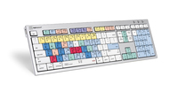 Logickeyboard ALBA - Volle Größe (100%) - Kabelgebunden - USB - Scherenschalter - ?ŽERTY - Silber