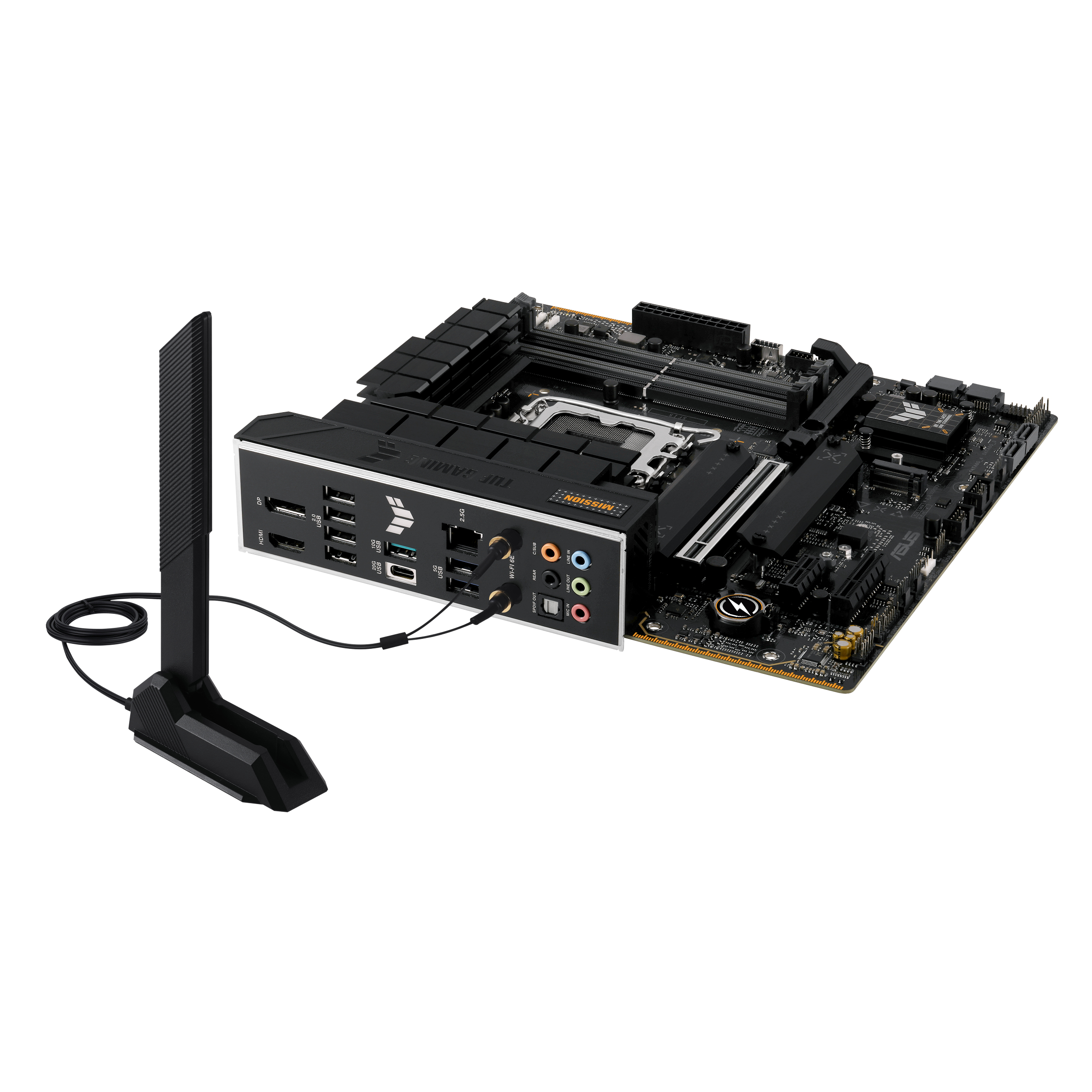 ASUS TUF GAMING B760M-PLUS WIFI II - Motherboard - micro ATX - LGA1700-Sockel - B760 Chipsatz - USB 3.2 Gen 1, Ansicht 3