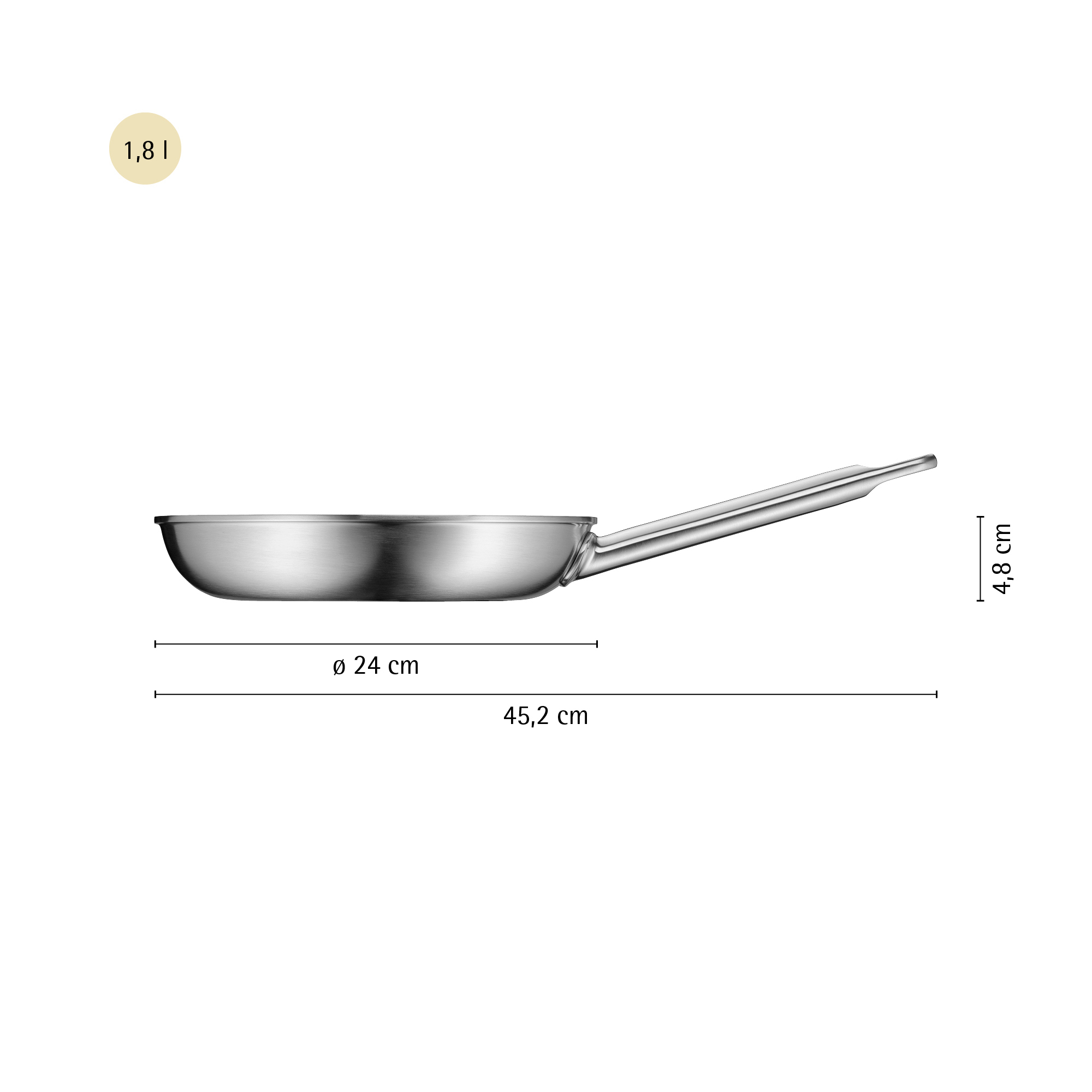WMF Ultimate Profi Resist Stielpfanne 24 cm, Ansicht 2