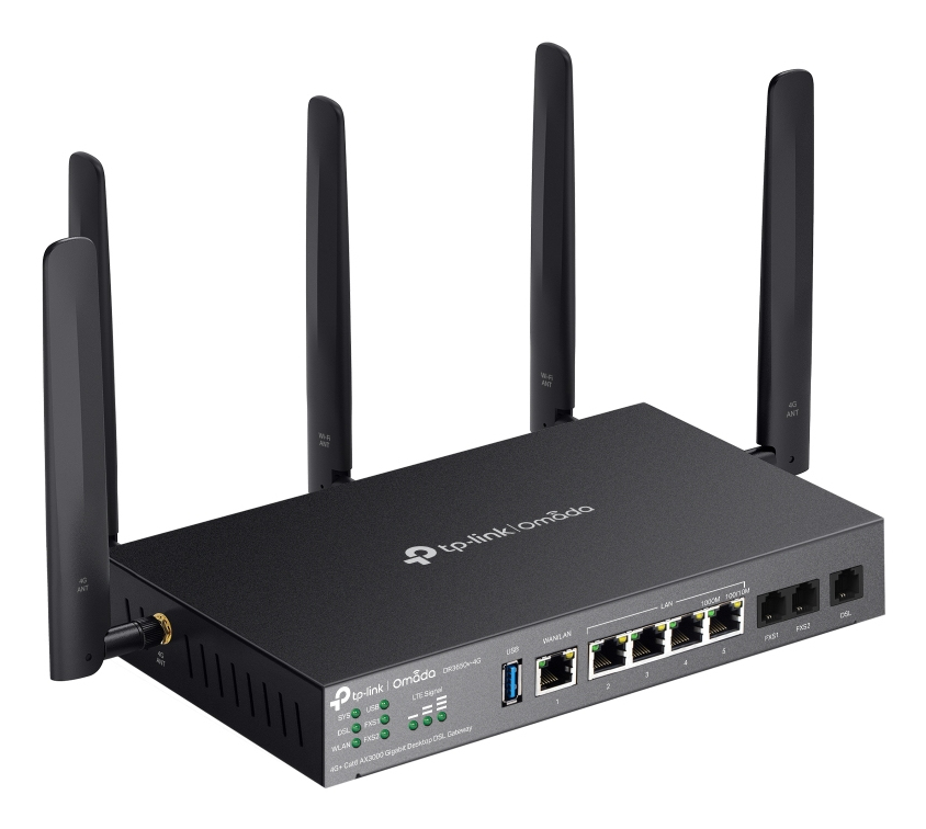 TP-LINK Omada DR3650v-4G V1 - Gateway - 1GbE, Ansicht 2