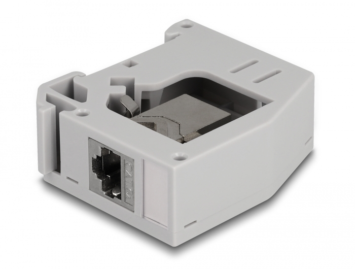 Delock DIN-Schienenmontageadapter - mit Keystone-Modul, Ansicht 3