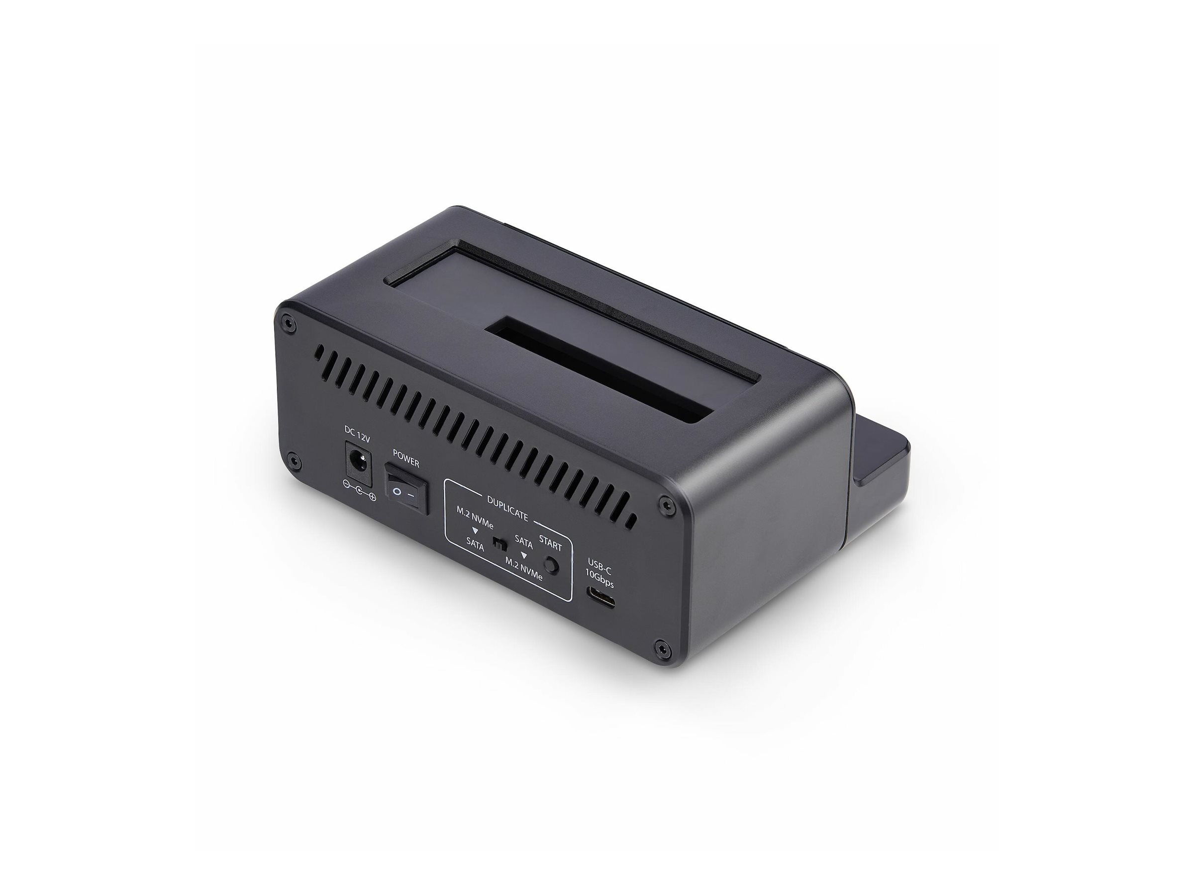 StarTech.com M.2 NVMe to 2.5/3.5" SATA Drive Duplicator, Dual Bay Cloner - Solid State / Festplattenduplikator - 2 Schächte (SATA-600 / PCI Express (NVMe))