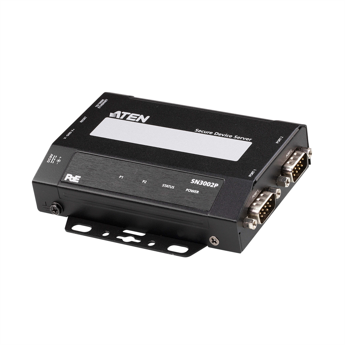 ATEN SN3002P RS-232 Secure Device Server PoE - Print Server - 0,1 Gbps