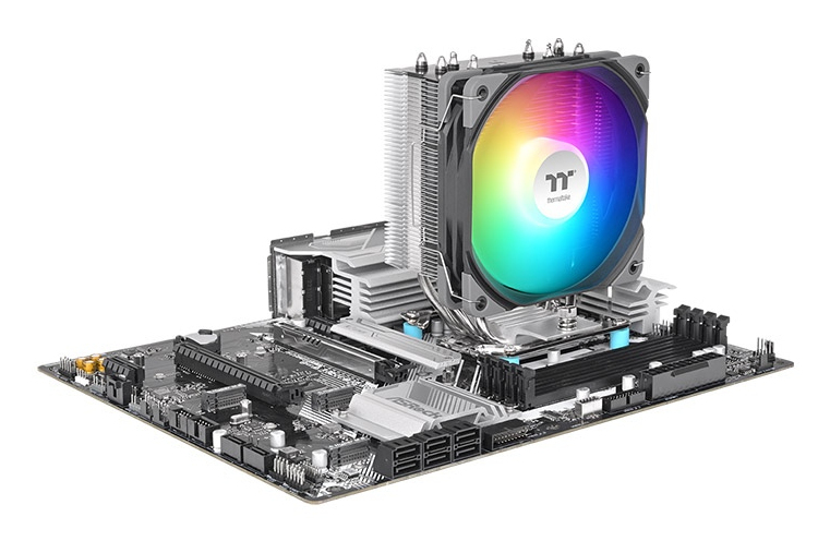 Thermaltake Kühler UX400 ARGB Black Air AMD/Intel retail - CPU-Kühler - AMD Sockel AM3 (Ph. II/Ath. II), Ansicht 4