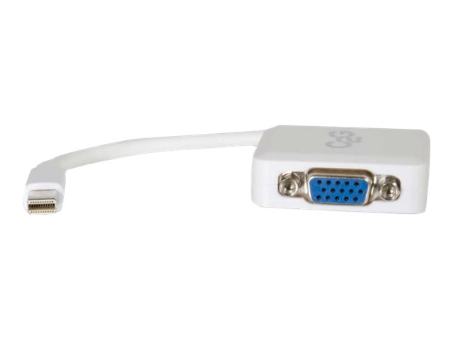 C2G 20cm Mini DisplayPort to VGA Adapter - Thunderbolt to VGA Converter MF - White - DisplayPort-Kabel - Mini DisplayPort (M)