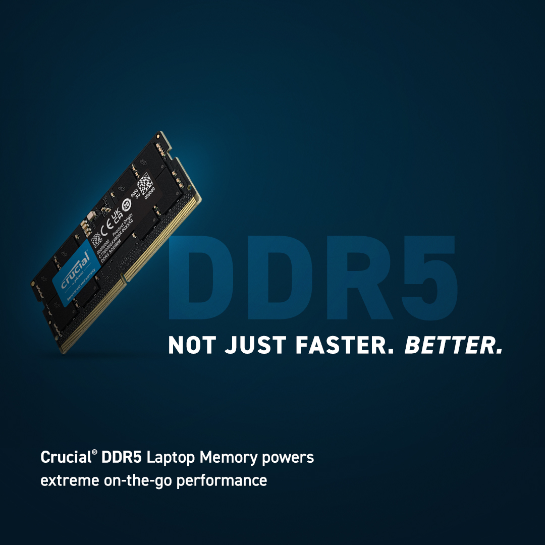 Crucial DDR5 - Modul - 16 GB - SO DIMM 262-PIN, Ansicht 2