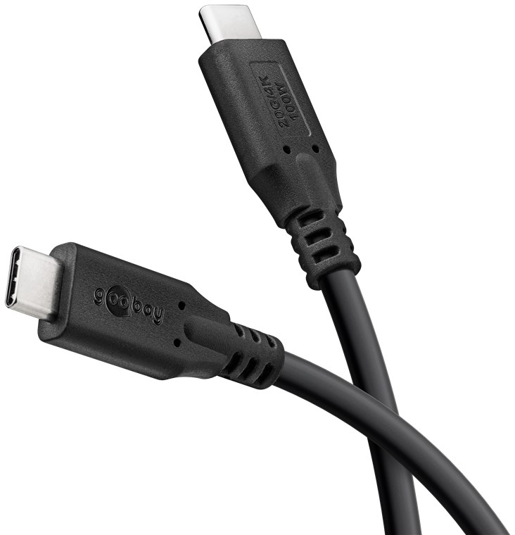Goobay USB-C -Kabel USB4 100 W 20 Gbit/s Power Delivery 1.5 m - -Stecker> - Kabel - Digital/Daten, Ansicht 4
