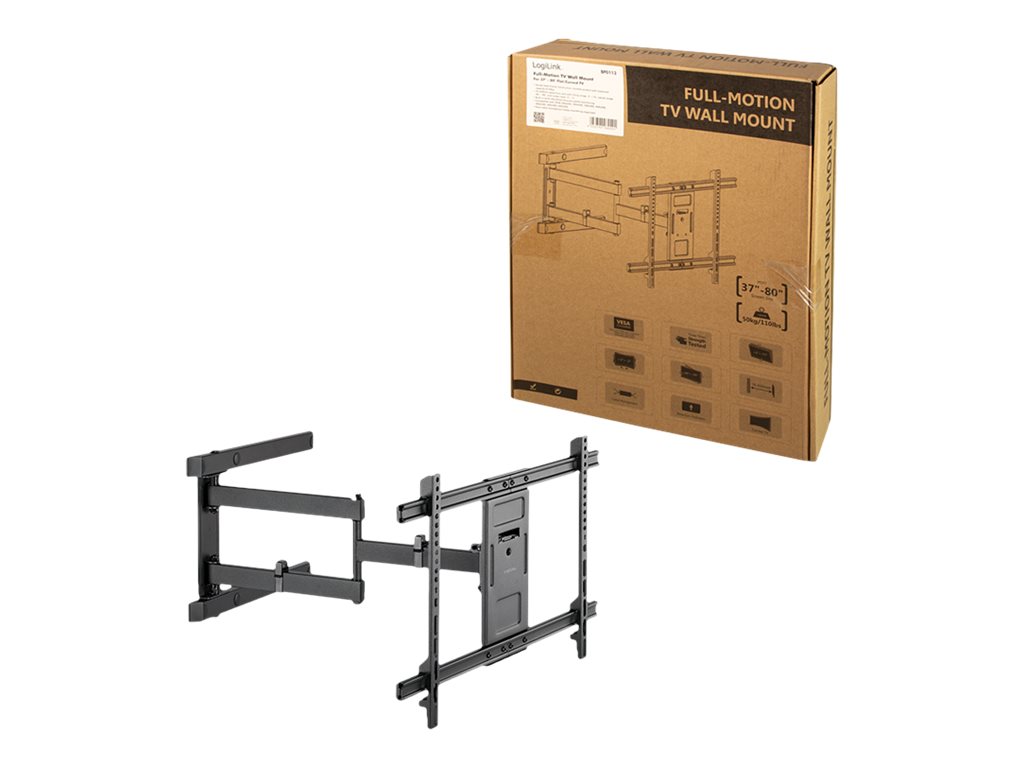 LogiLink Klammer - Voll beweglich - für LCD-TV / gekrümmter LCD-TV - Kunststoff, Stahl, Acrylnitril-Butadien-Styrol (ABS)