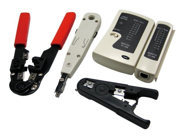 Logilink Werkzeug Set RJ45 8P8C mit Tasche 4-teilig retail (WZ0012)