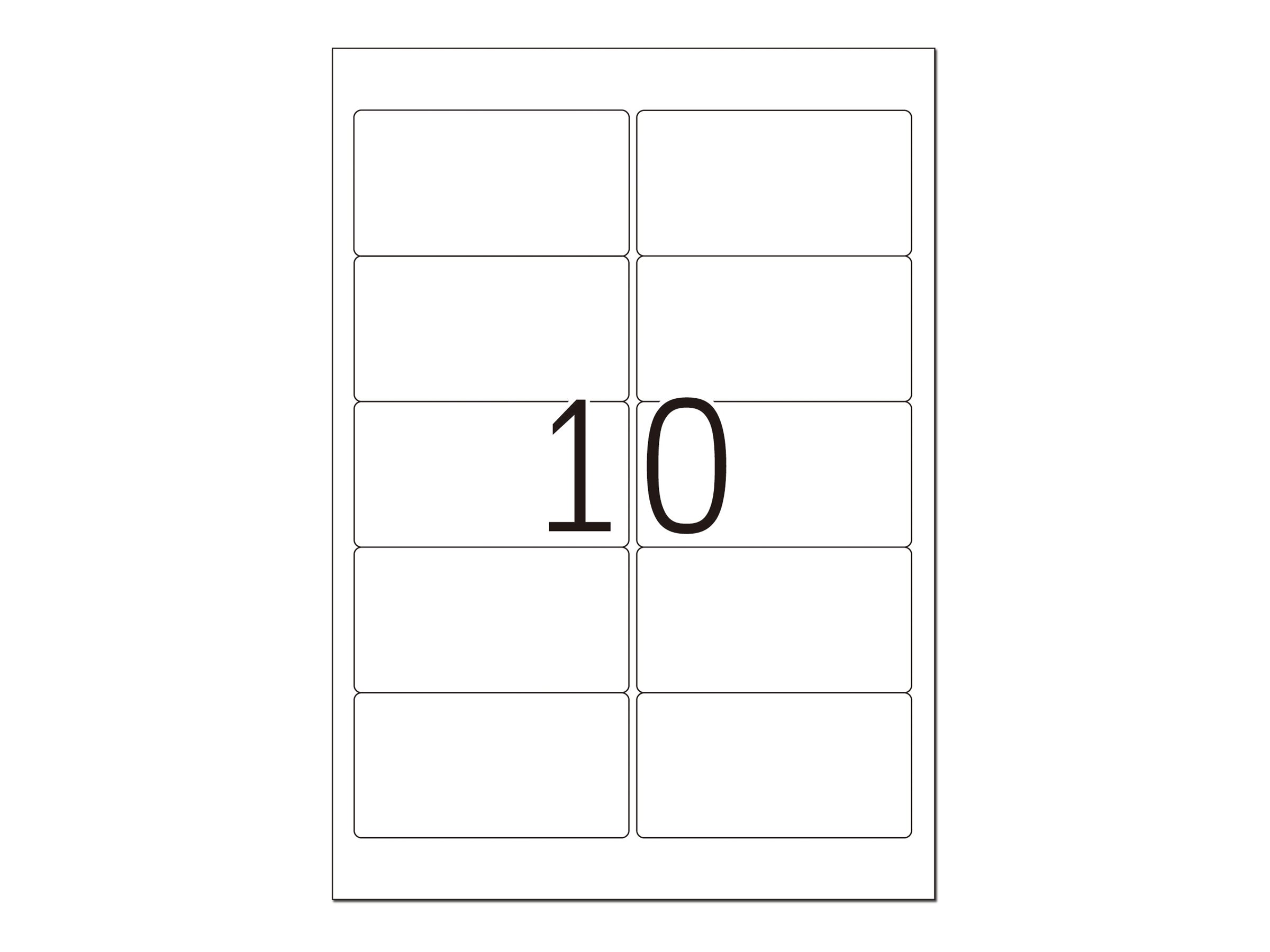 HERMA Selbstklebend - durchsichtig - 50.8 x 96 mm 250 Etikett(en) (25 Bogen x 10), Ansicht 3