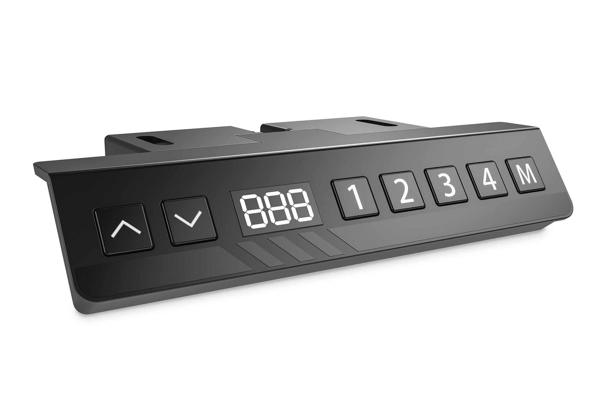 DIGITUS Elektrisch höhenverstellbares Tischgestell, 90° L-Form, Triple-Motor, 2-Stufen, Weiß, Ansicht 4