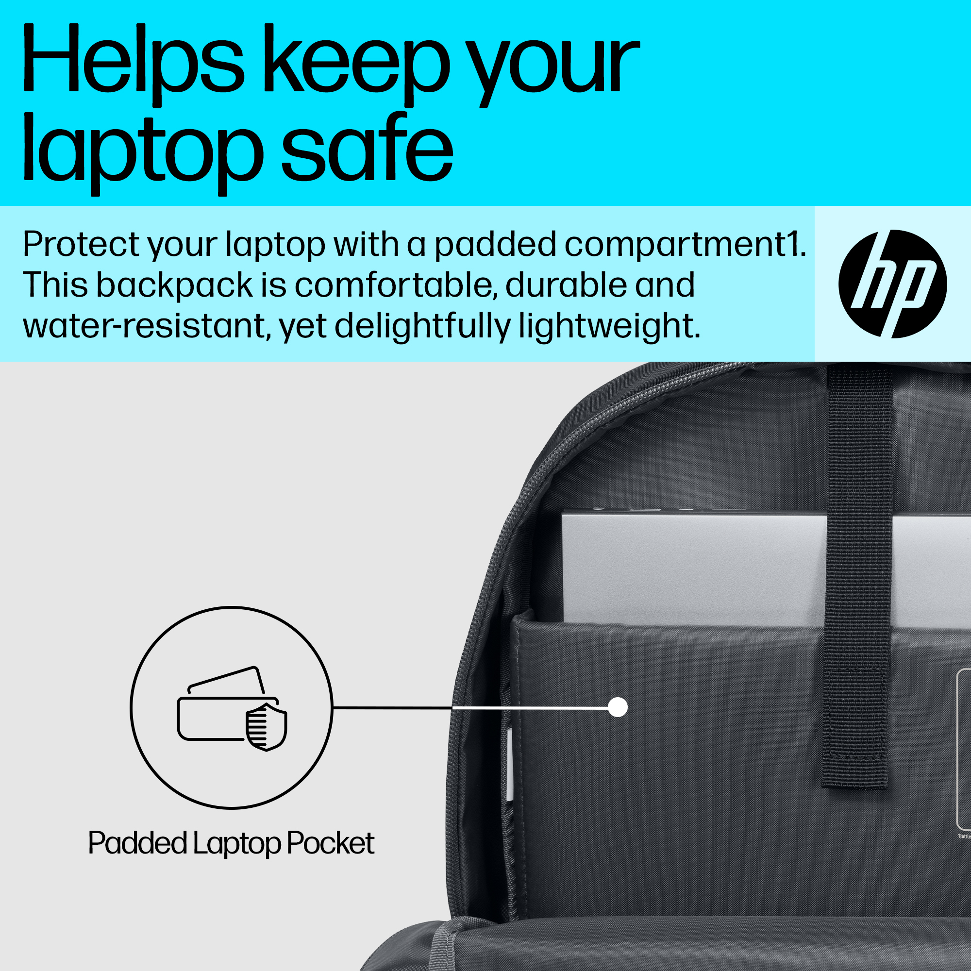 HP Laptop Backpack - Notebook-Rucksack - 39.6 cm (15.6), Ansicht 3