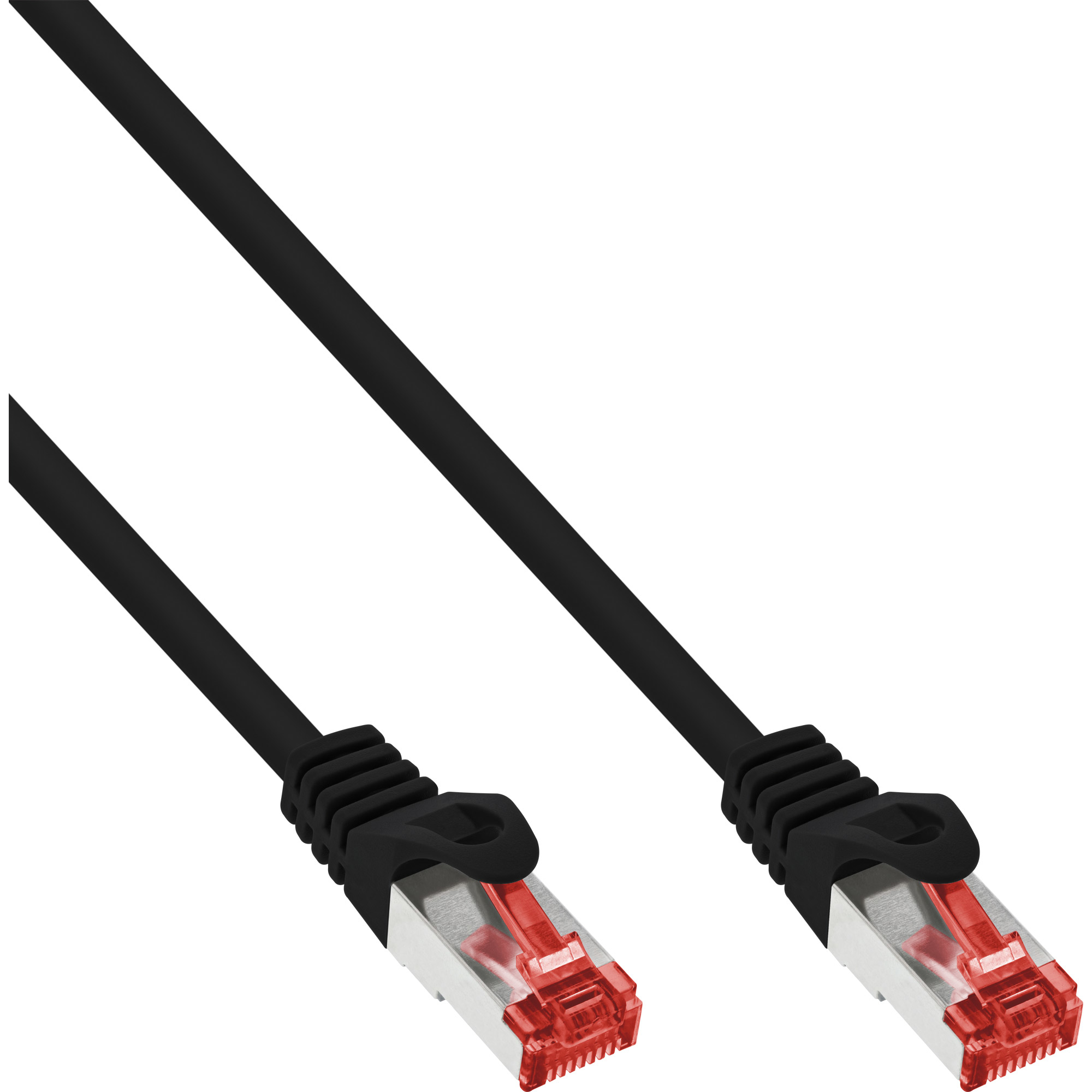 InLine Patchkabel - S/FTP (PiMf) - Cat.6 - 250MHz - PVC - CCA - schwarz - 0,5m, Ansicht 2