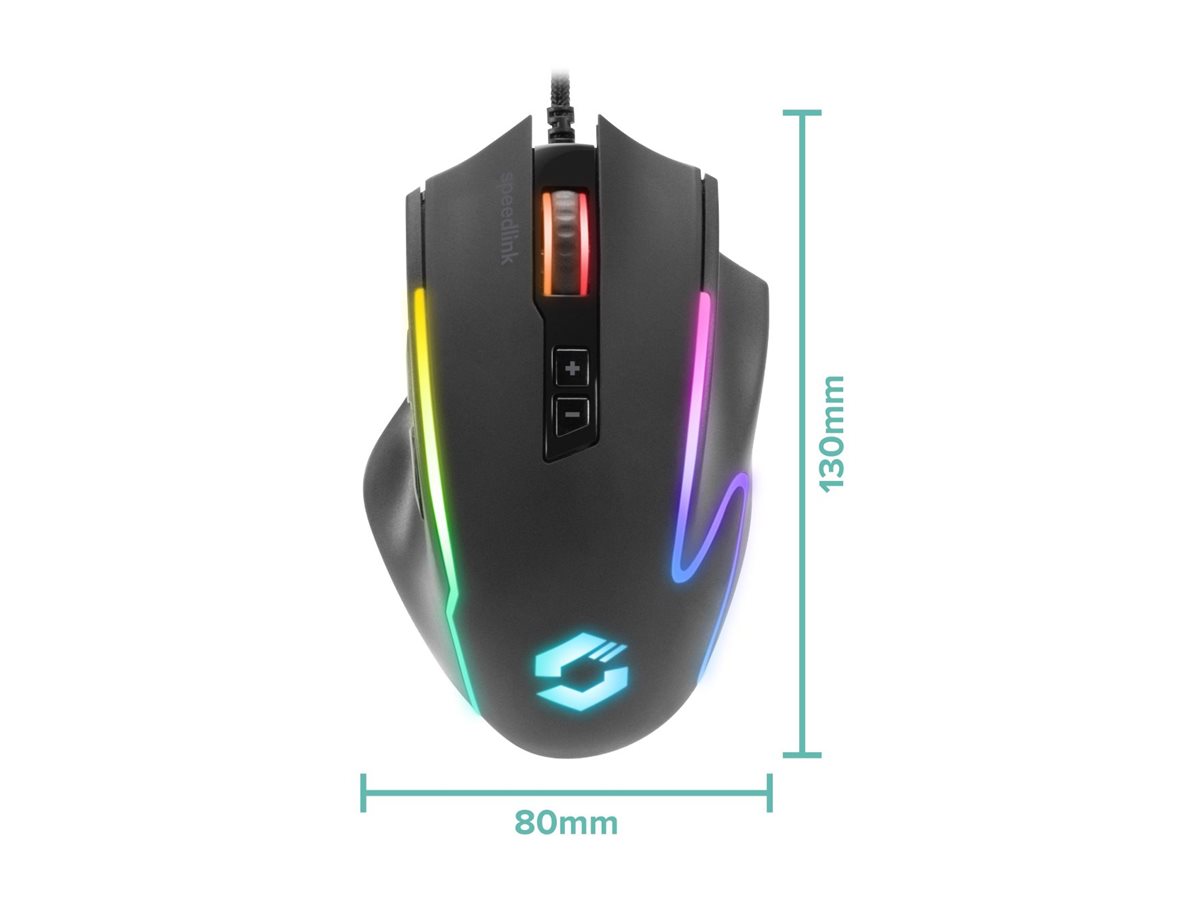 SPEEDLINK Gaming Maus DECUS USB gummiert sw retail - Maus, Ansicht 2
