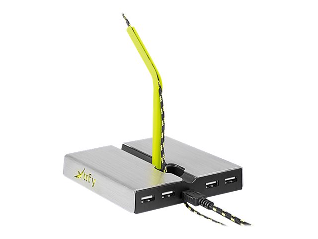Cherry Xtrfy B1 - Hub - 4 x USB 2.0 - Desktop - mit