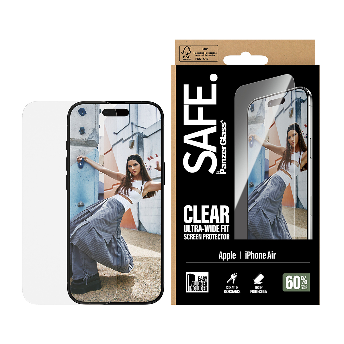 PanzerGlass Displayschutz Ultra Wide Fit iPhone Air, Ansicht 3