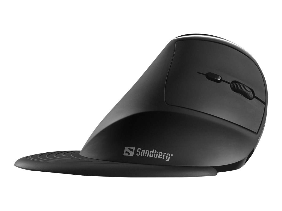 SANDBERG Pro - Vertikale Maus - ergonomisch - optisch - 6 Tasten - kabellos - 2.4 GHz - kabelloser Empfänger (USB), Ansicht 4