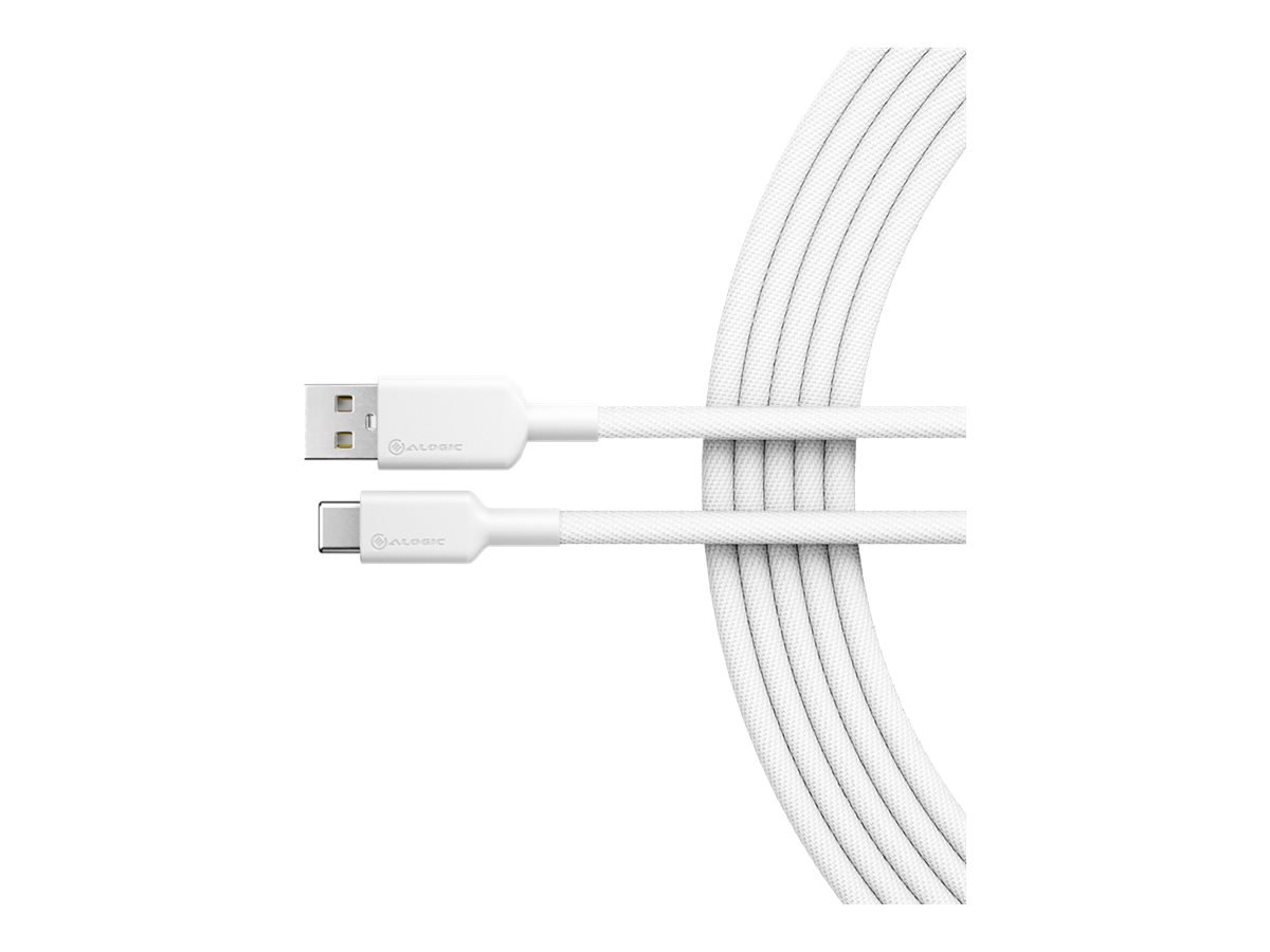Alogic Elements Pro - USB-Kabel - 24 pin USB-C (M) zu USB (M) - USB 2.0 - 3 A - 1 m - weiß, Ansicht 3