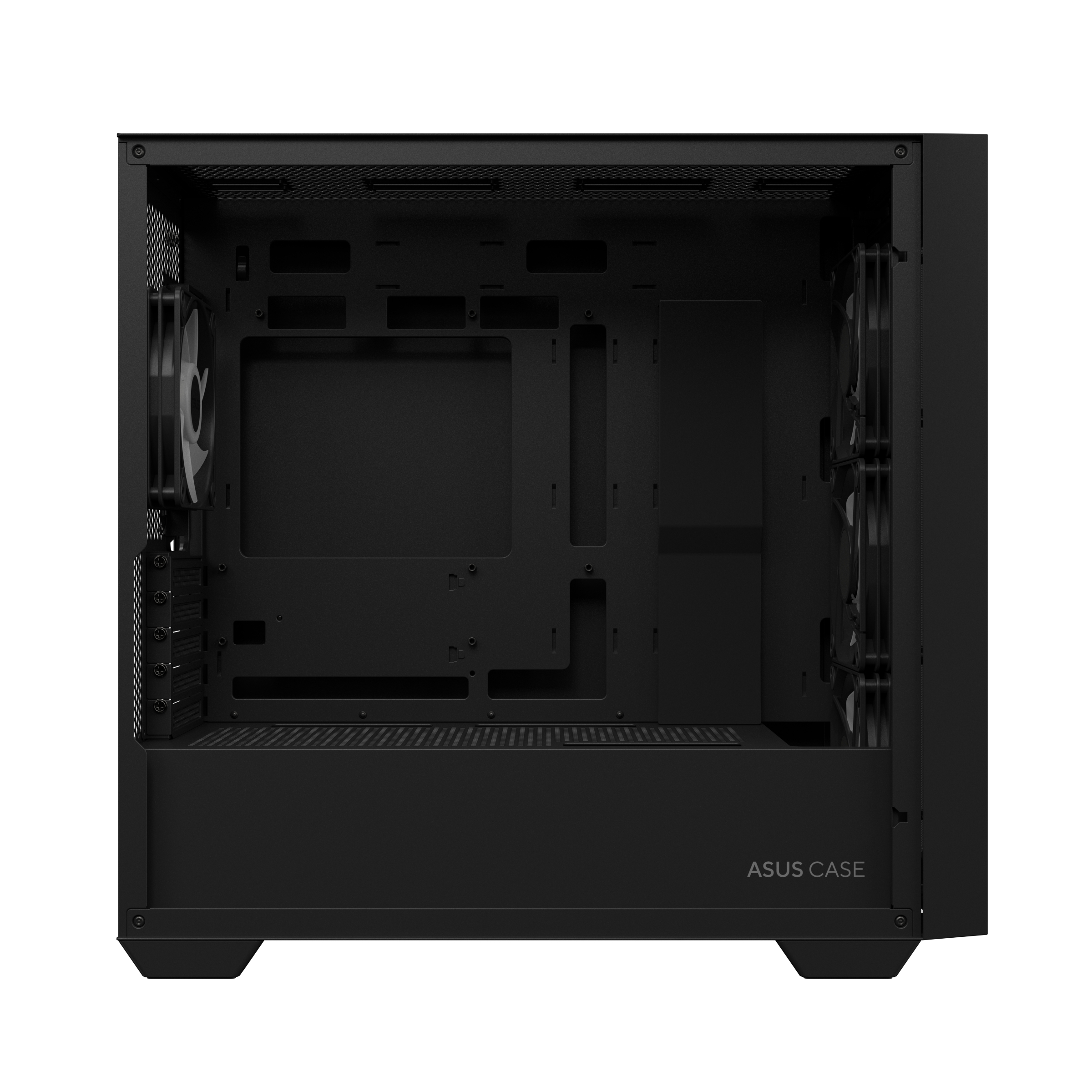 ASUS A21 Plus - microATX - Seitenteil mit Fenster (gehärtetes Glas) - Schwarz, Ansicht 4