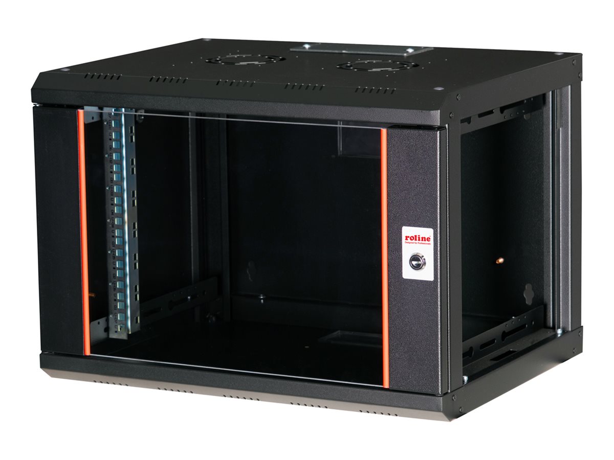 ROLINE 19 Zoll Wandgehäuse Pro 7 HE 600x450 BxT schwarz - Wandgehäuse, Ansicht 5