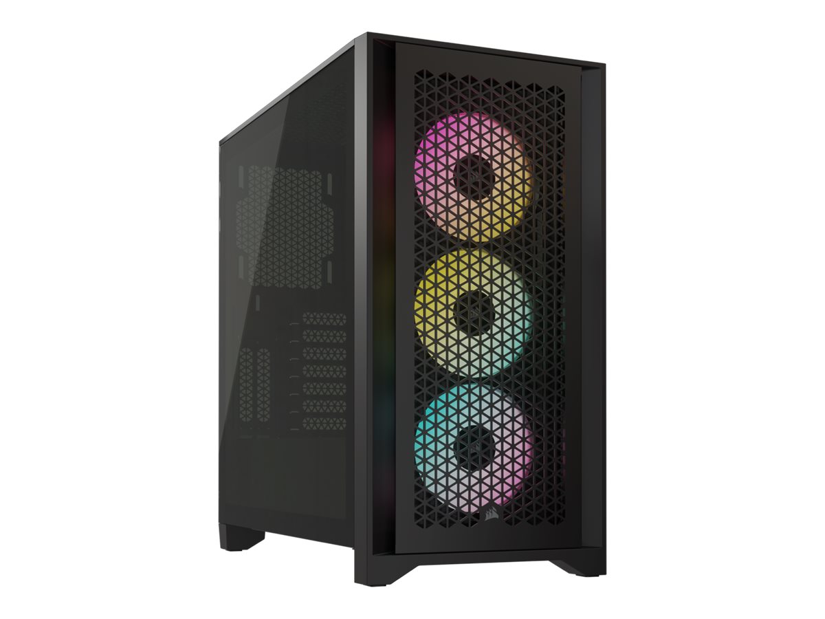 Corsair iCUE 4000D RGB Airflow - Mid tower - E-ATX - Seitenteil mit Fenster (gehärtetes Glas)