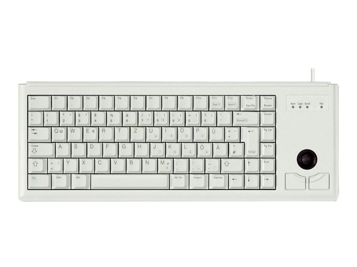 Cherry Compact-Keyboard G84-4400 - Tastatur - mit Trackball