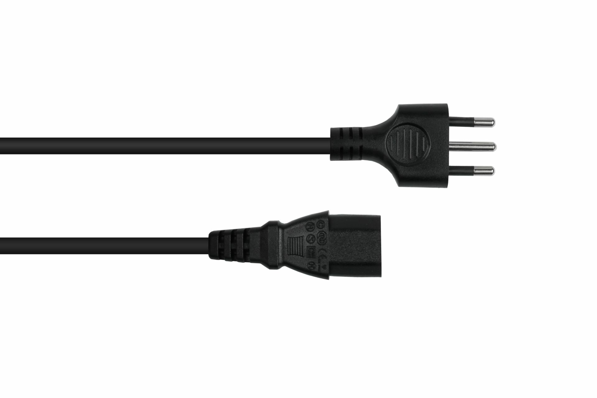 kabelmeister Netzkabel Italien Typ I an C13 schwarz - Kabel - Strom/Netzteil, Ansicht 2
