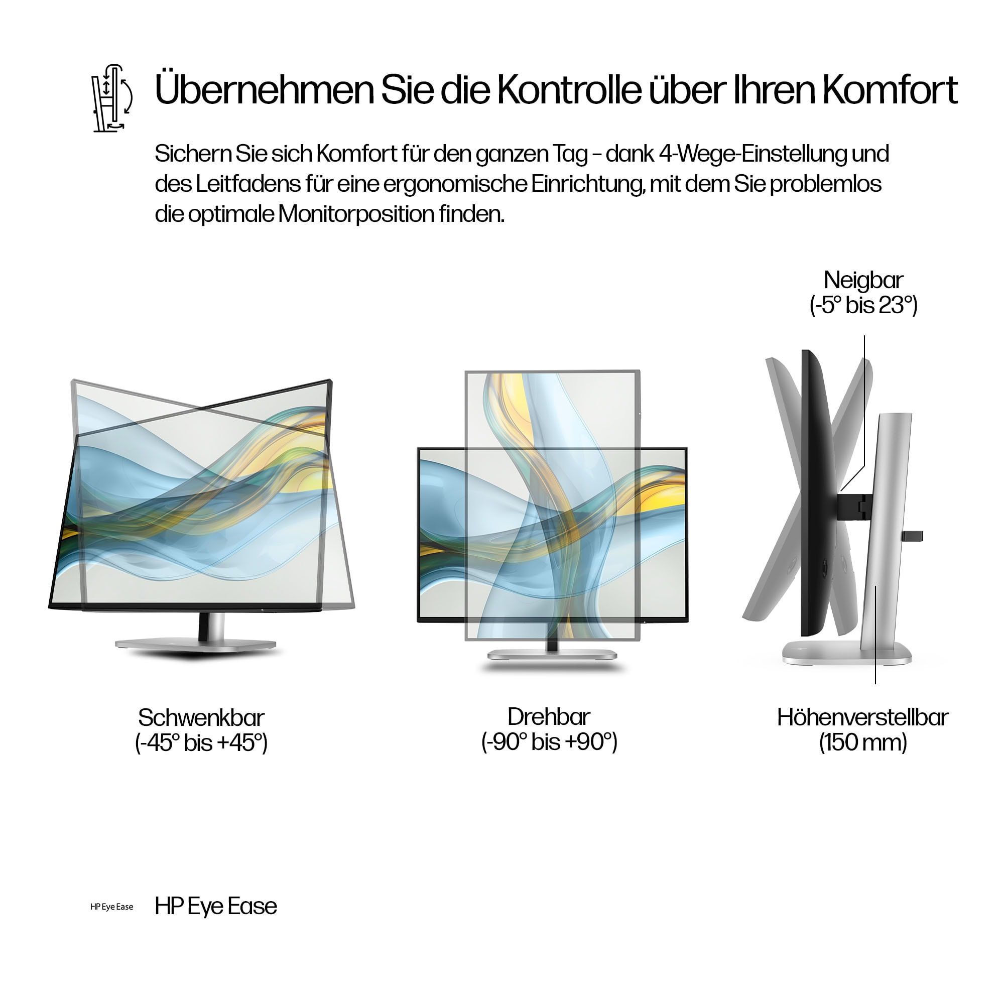 HP Series 5 Pro WUXGA Monitor - 524pn - Flachbildschirm (TFT/LCD) - 61 cm, Ansicht 4