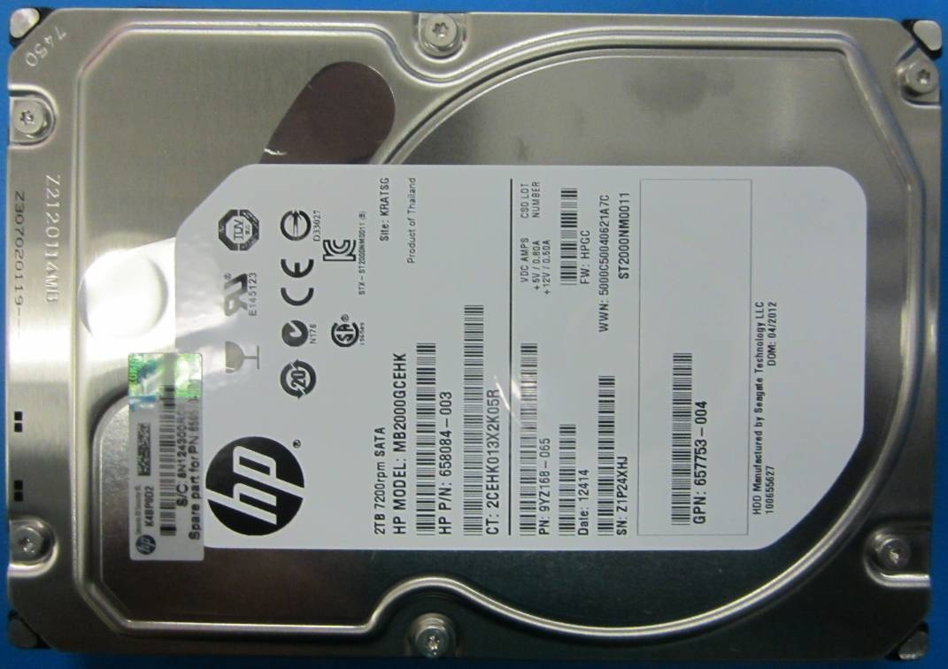 HPE Midline - Festplatte - 2 TB - intern - 3.5 LFF (8.9 cm LFF), Ansicht 2