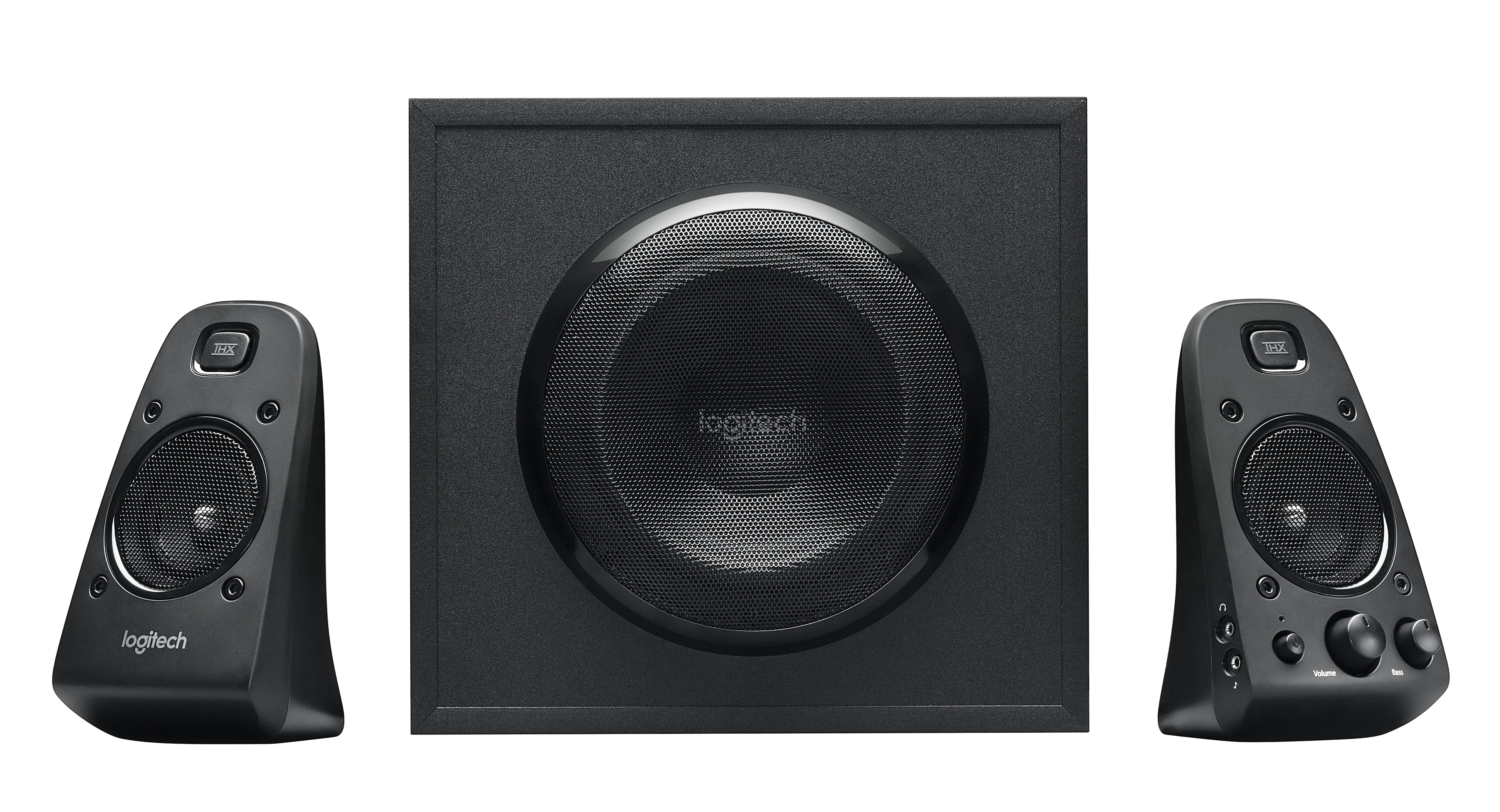 Logitech Z623, 2.1 Kanäle, 200 W, Universal, Schwarz, 400 W, Drehregler