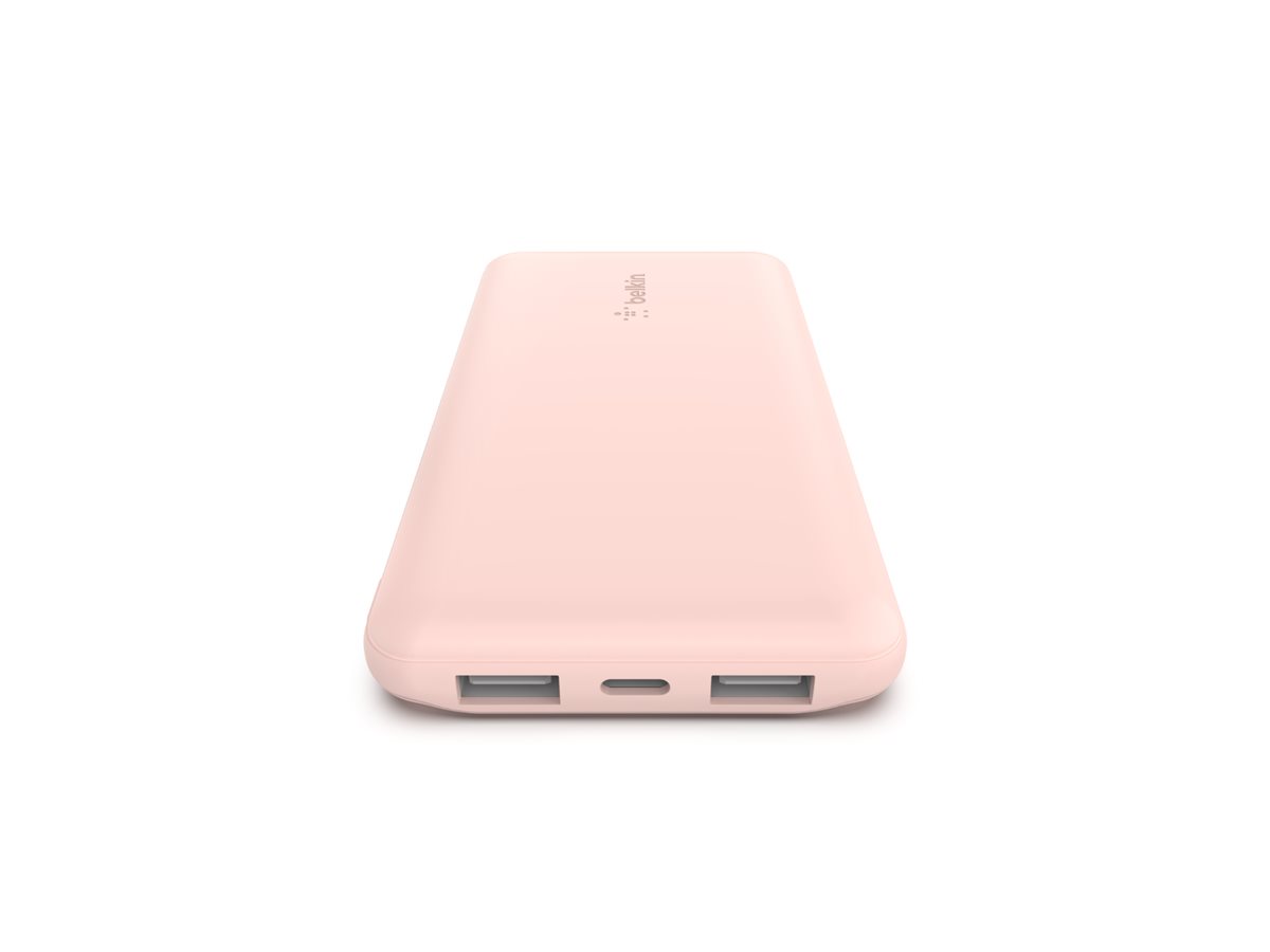 Belkin BoostCharge - Powerbank - 10000 mAh - 18 Watt - 3 Ausgabeanschlussstellen (2 x USB, 24 pin USB-C) - gold, Ansicht 4