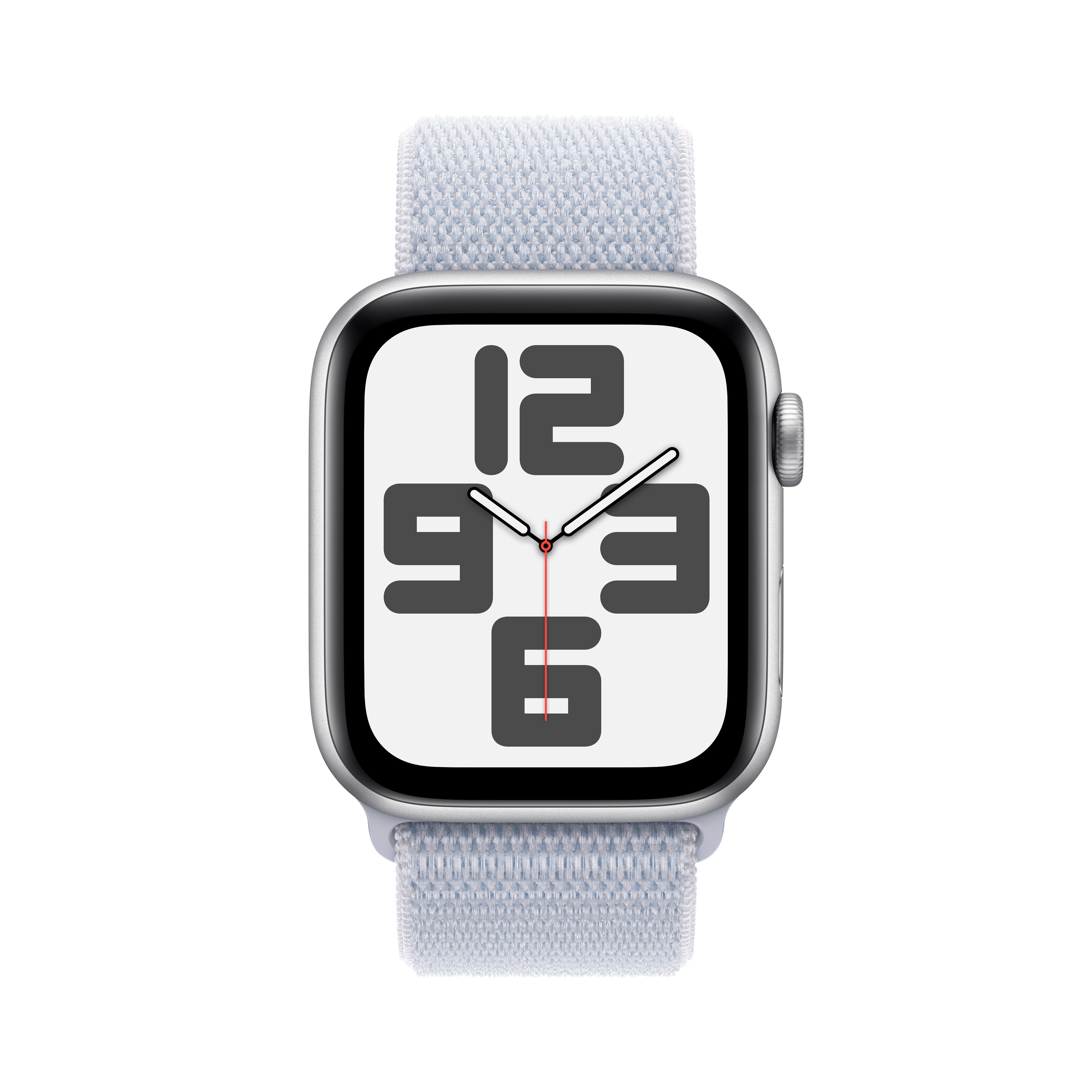 Apple Watch SE (GPS) - 44 mm - Aluminium, Silber - mit Sportschleife - blaue Wolke - Handgelenkgröße: 130-200 mm, Ansicht 2