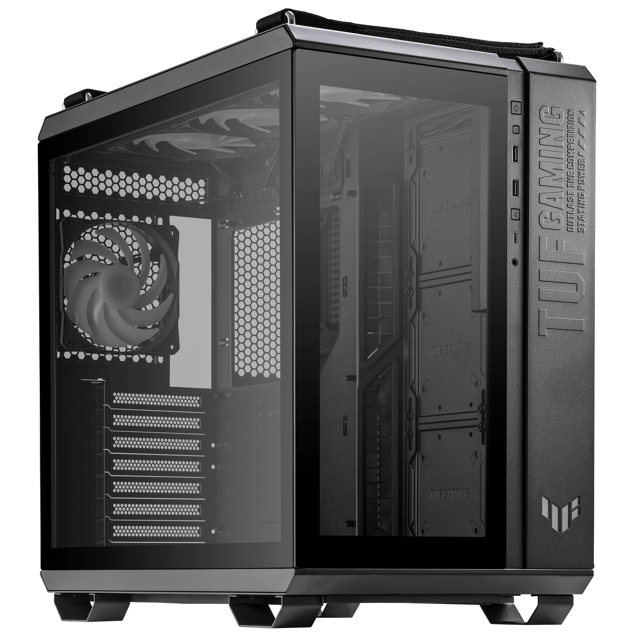ASUS Case Asus TUF GT502 PLUS TG Gaming Black, Ansicht 3