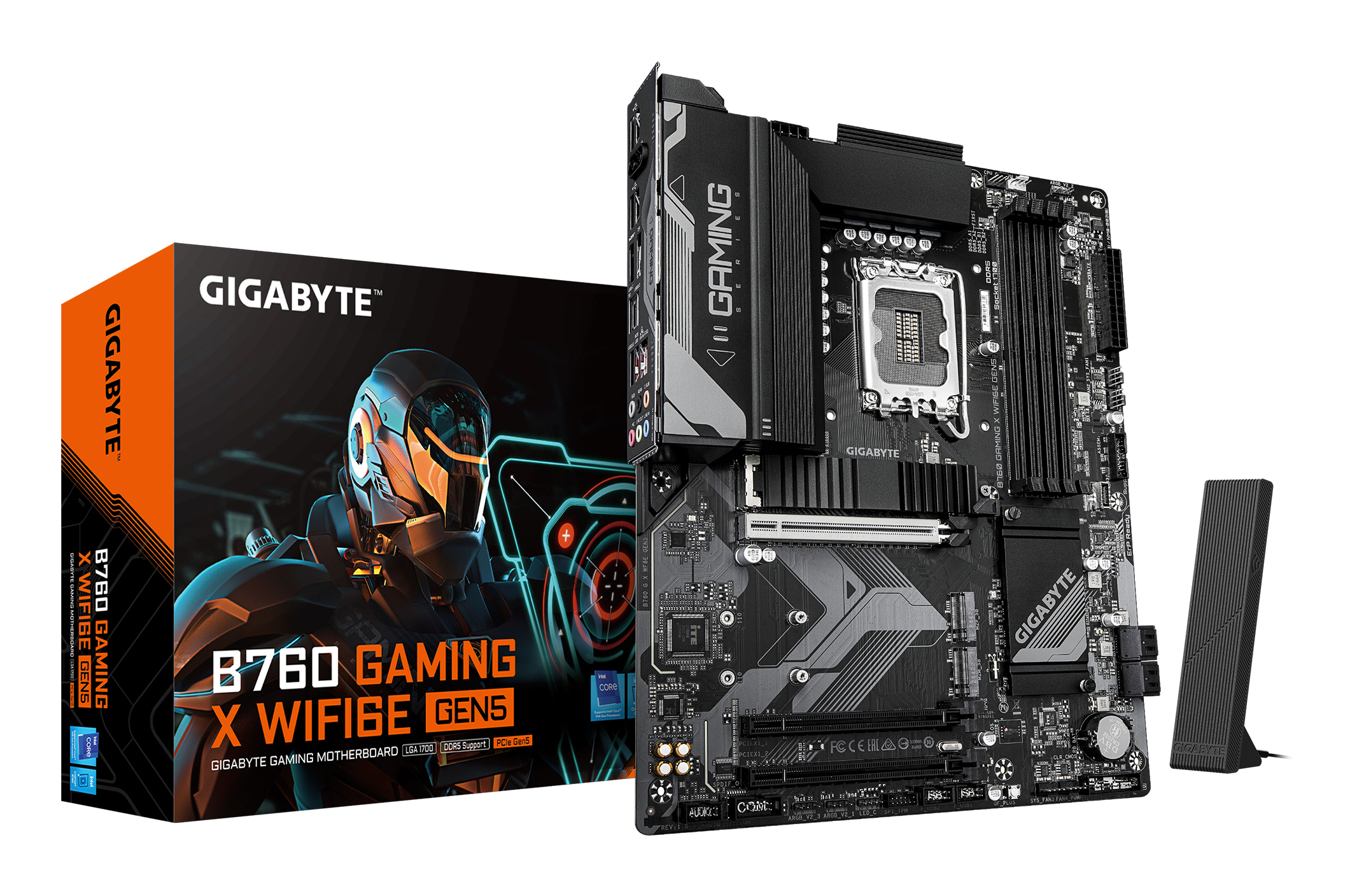 Gigabyte B760 GAMING X WIFI6E GEN5 - Motherboard - ATX - LGA1700-Sockel - B760 Chipsatz - USB-C 3.2 Gen2…, Ansicht 4
