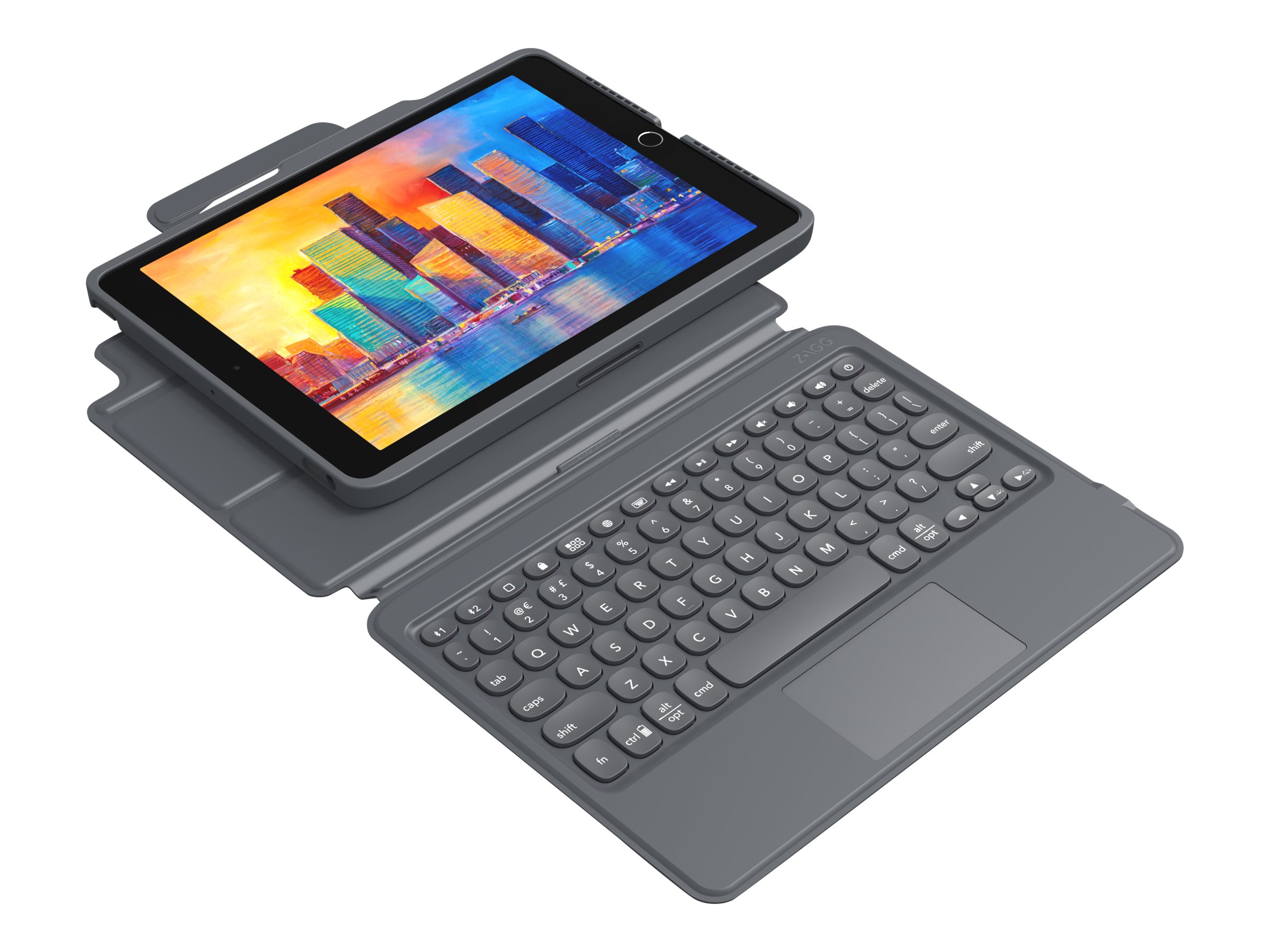 ZAGG Pro Keys - Tastatur und Foliohülle - mit Trackpad - hintergrundbeleuchtet - Bluetooth - TL: Deutsch, QWERTZ, Ansicht 4