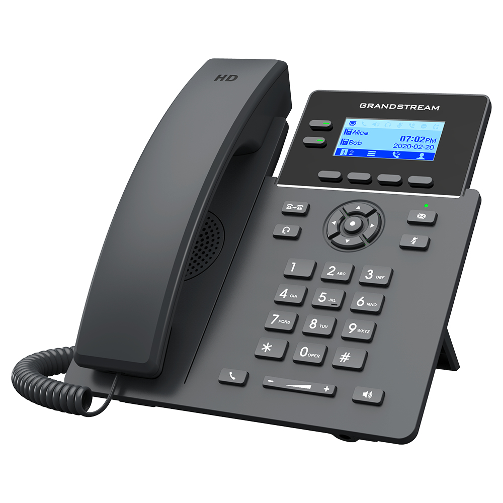 Grandstream GRP2602G - VoIP-Telefon - fünfwegig Anruffunktion, Ansicht 2