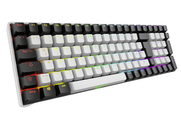 Sharkoon SKILLER SGK50 S2 - Tastatur - 96% - Hintergrundbeleuchtung - USB - TL: Deutsch, QWERTZ, Ansicht 2
