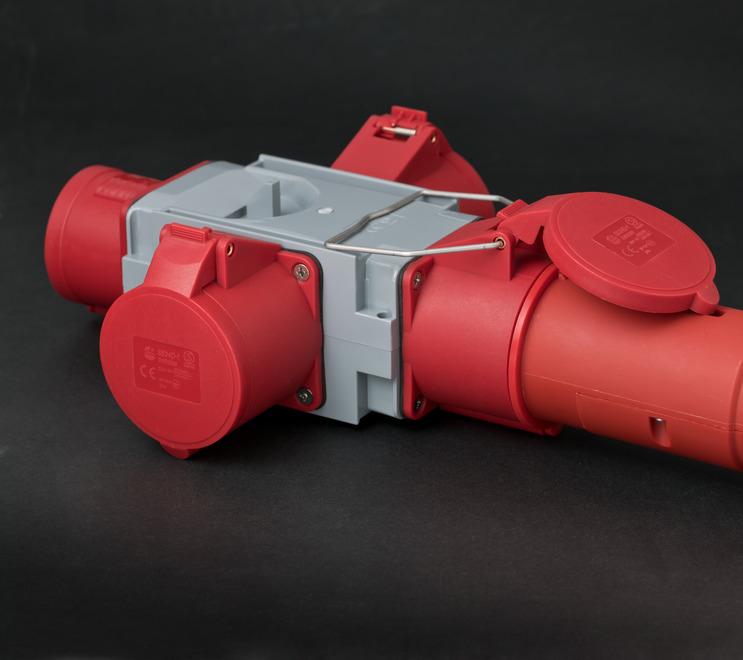 Brennenstuhl 1081670 - 400 V - 32 A - Grau - Rot - IP44 - 200 mm - 252 mm, Ansicht 2