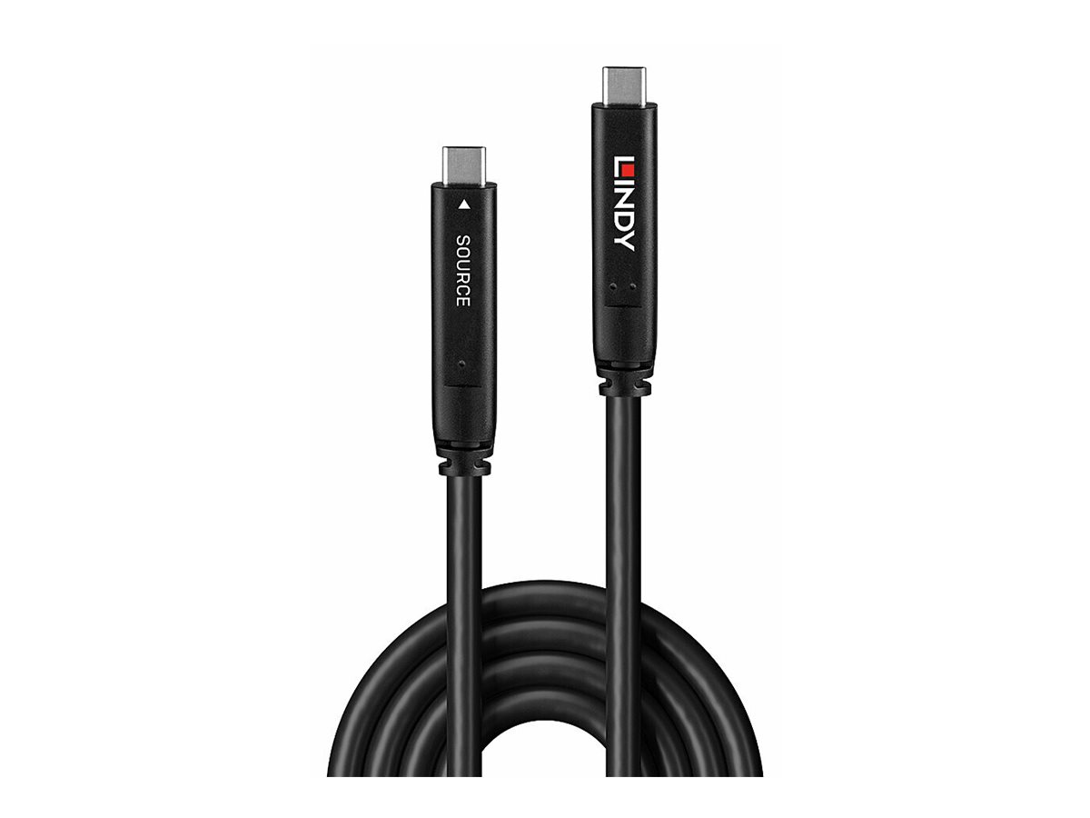 Lindy 8m USB 3.2 Gen 1 & DP 1.4 Typ C Hybrid Cable - Kabel - Digital/Daten, Ansicht 3