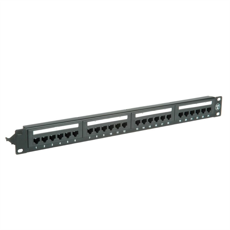 VALUE Patch Panel - Rack montierbar - RJ-45 X 24 - Schwarz - 48.3 cm (19), Ansicht 2